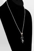 .925 Sterling Silver Pendant w/ Amethyst Gemstones