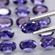 Collectors 4.05ct very best blue violet hue Iolite set