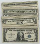 Lot of 47 mixed 1935 & 1957 $1 Silver Certificates