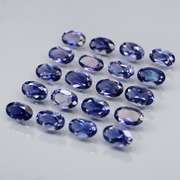 Stunning 4.11ct high luster blue violet Iolite set
