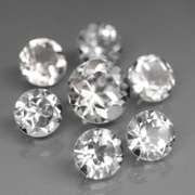 Mixed cut 7.90ct diamond white Topaz set