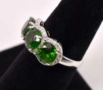 Chromium Diopside Sterling Silver Ring