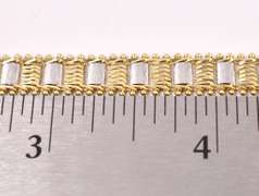 Fantastic Fancy Link Bracelet in 14K Two-Tone Gold