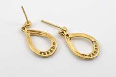 Cute Little Dangling Diamond Earrings