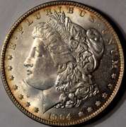 1904-O Beautiful Toned & Flashy Morgan Silver Dollar, BU.