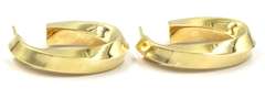 Tiffany & Co. Polished Oval Twisted Hoop Earrings
