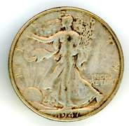 1947-D Walking Liberty Half Dollar