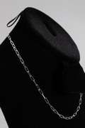 .925 Sterling Silver 3mm Paperclip Chain 16 Inches
