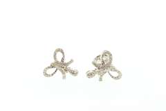14kt Gold Plated Sterling Silver & Diamond Earrings