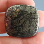 Stunning 62.89ct Nipomo Agate with Marcasite cabochon