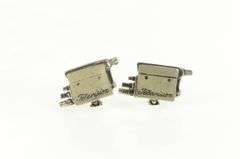 Sterling Silver Vintage Television Camera Film TV Retro Cuff Links