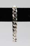 Italian Sterling Silver Curb 10 inch 13.5mm