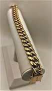18Kt Plated Yellow Gold Figaro Link Bracelet