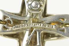 Sterling Silver 18K Tiffany & Co. Signature X Kiss Designer Pendant