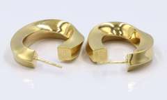 Tiffany & Co. Polished Oval Twisted Hoop Earrings