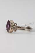 Sterling Silver Natural Amethyst Gemstone Ring Size 10