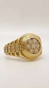 Men's 14kt Solid Yellow Gold & CZ Ring
