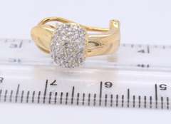 Dreamy Yellow Gold Pave Diamond Earrings