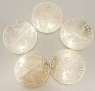 5x 1oz Silver Rounds