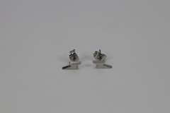 14 Pairs of Stainless Steel Lightning Bolt Earrings