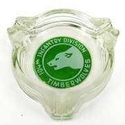 Vintage Timberwolves 104th Infantry Ashtray