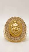Men's 14kt Solid Yellow Gold & CZ Ring