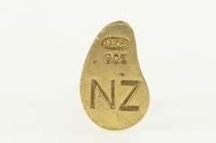 14K Yellow Gold 3D Kiwi New Zealand Bird Animal Charm/Pendant