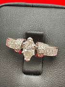 CERTIFIED LADIES 14K WHITE GOLD AND DIAMOND RING