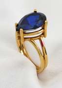 Pretty Dark Blue Sapphire Ring