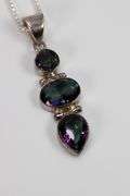 Sterling Silver Mystic Quartz Pendant