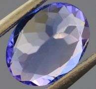 Vivid 1.21ct violet blue Tanzanite