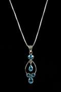 Sterling Silver Blue Topaz Pendant