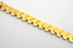 Stunning Italian Made 14k Stampatto Bracelet