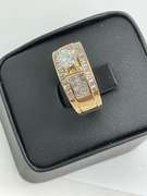 CERTIFIED LADIES 14K GOLD AND DIAMOND ENGAGEMENT RING