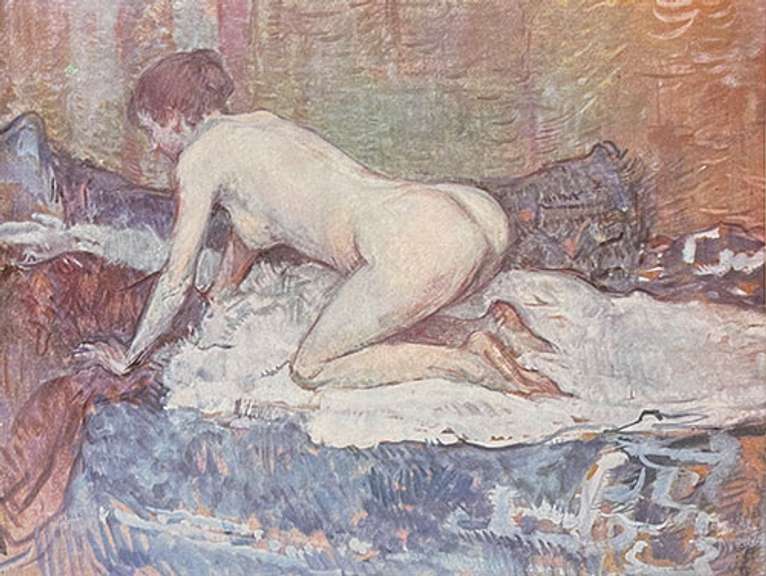 Toulouse Lautrec, Crouching Nude