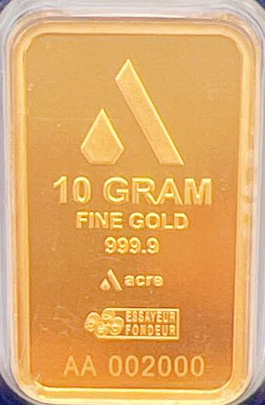 10 gram gold bar