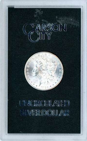 1884-CC Morgan Silver Dollar in GSA Pack