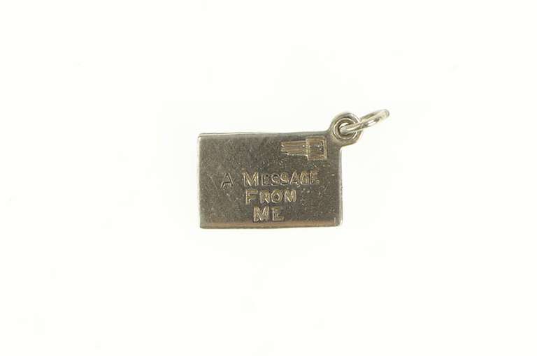 Sterling Silver Love Message Letter Romantic I Love You Charm/Pendant