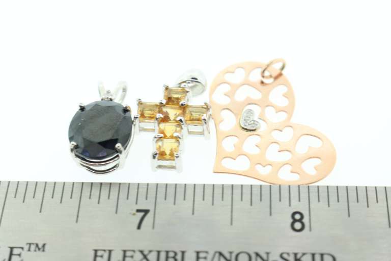 Group Lot of 14kt Gold, Diamond, & Gemstone Pendants!
