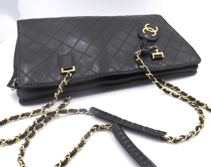 Vintage Black Lambskin Chanel Bag
