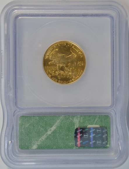 Much scarcer Year 2000 MS70 graded $10 American Gold Eagle