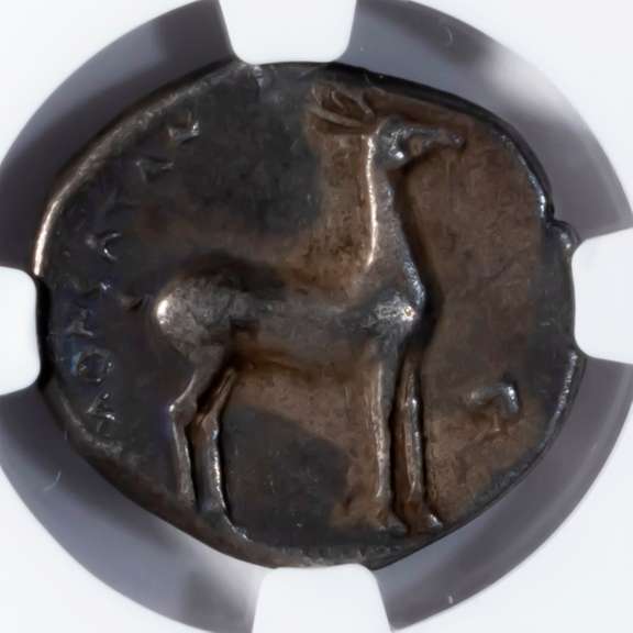 Bruttium Caulonia Silver Stater 475-410 BC
