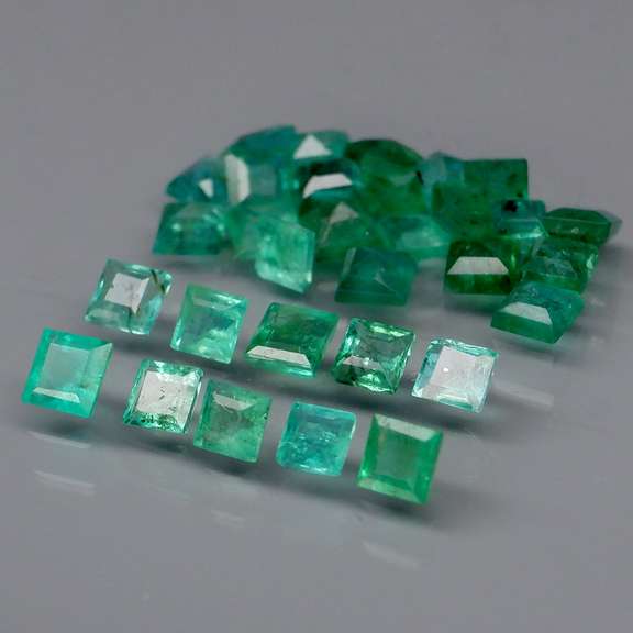 Collectors 3.10ct real Colombian Emerald set