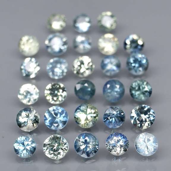 Heated only! 4.40ct diamond cut Australian Sapphire set