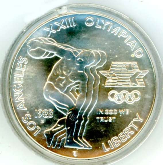 1983-D Olympic Silver Commemorative Dollar