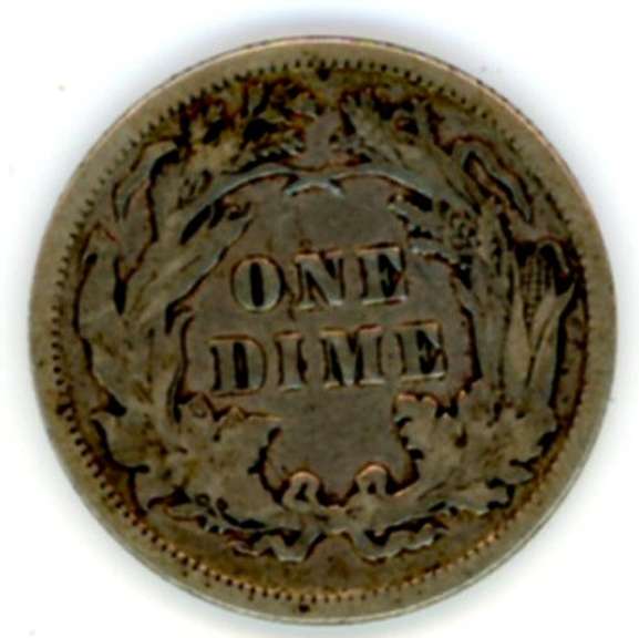 1891 Liberty Seated Dime