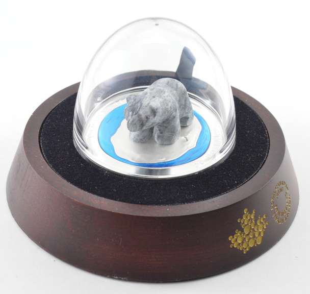 Ltd 3D Coin 2018 Canada $50 Polar Bear Scuplture 5 Oz Silver Box/COA