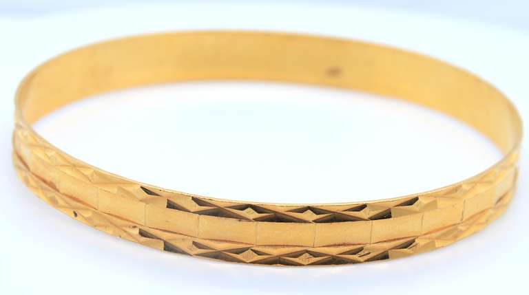 21kt Yellow Gold 4 Bangles
