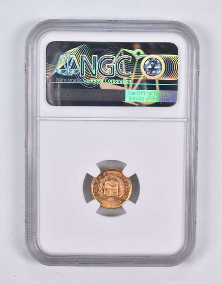 MS66 1966 ZBR Peru 1/5 Lire NGC