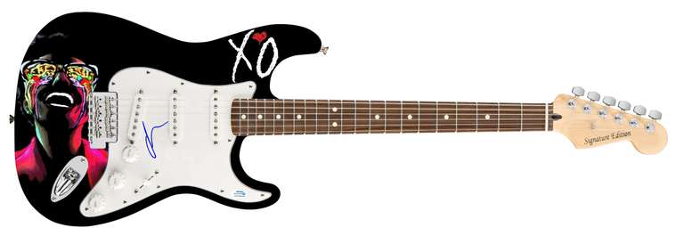 The Weeknd Autographed Signed Photo Graphics Guitar ACOA